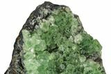 Green Fluorite on Sparkling Quartz - China #125169-2
